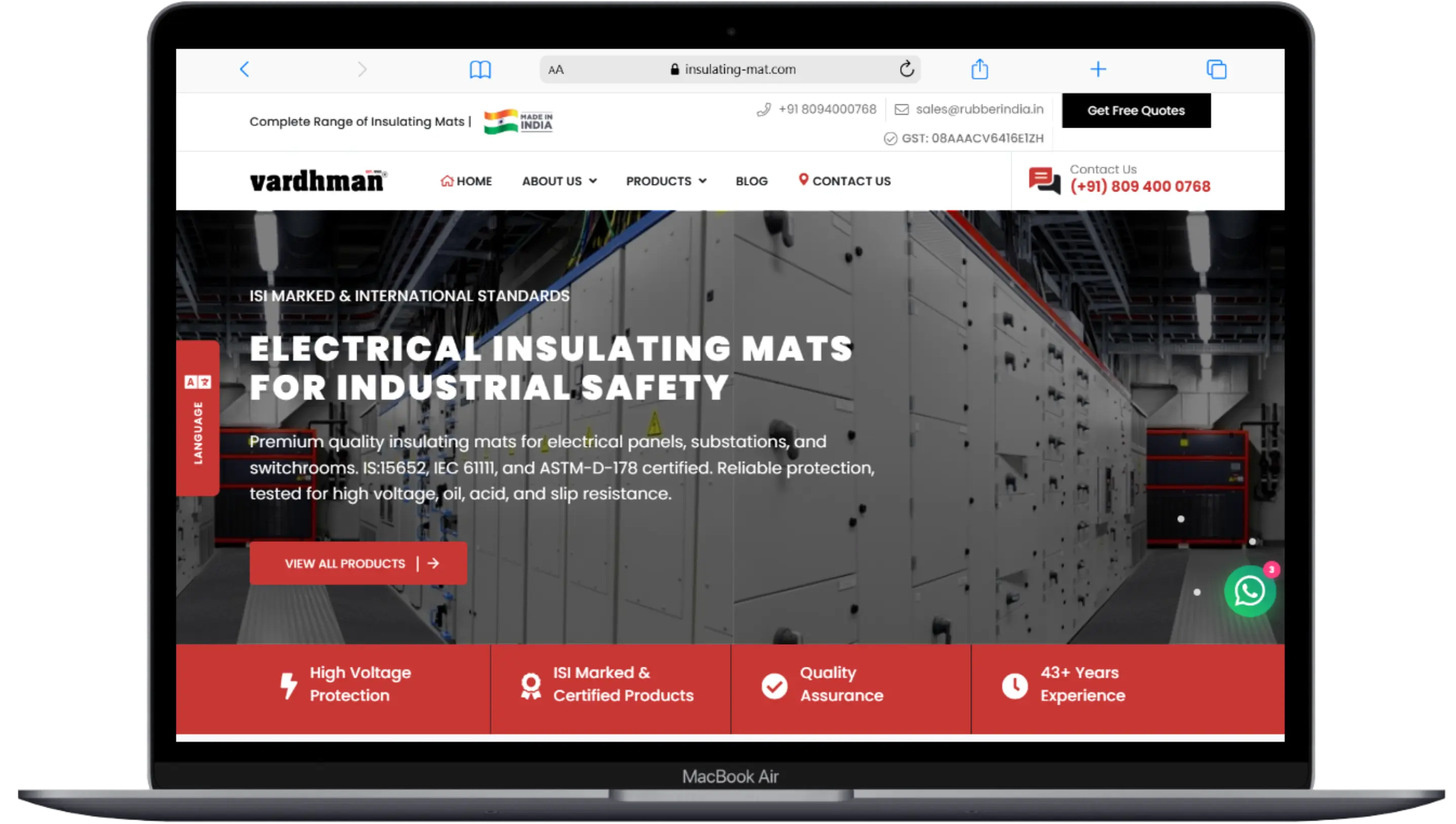 Insulating Mat - Web Design Portfolio