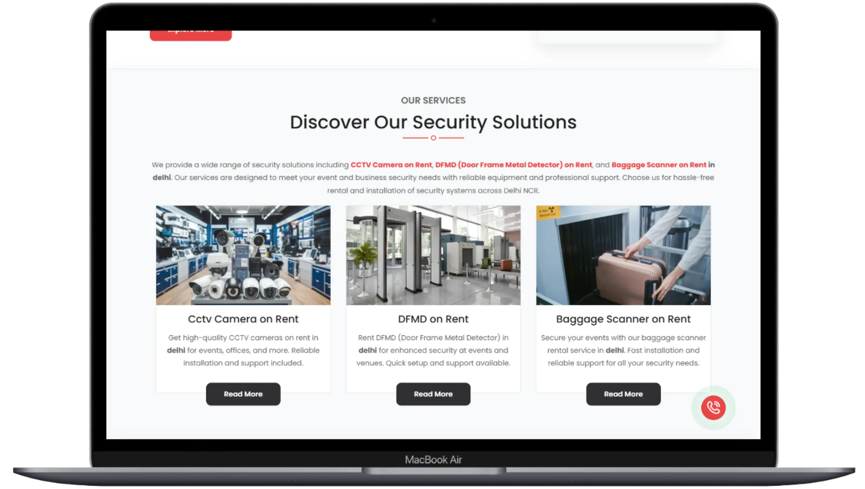 Rental Experts - Web Design Portfolio